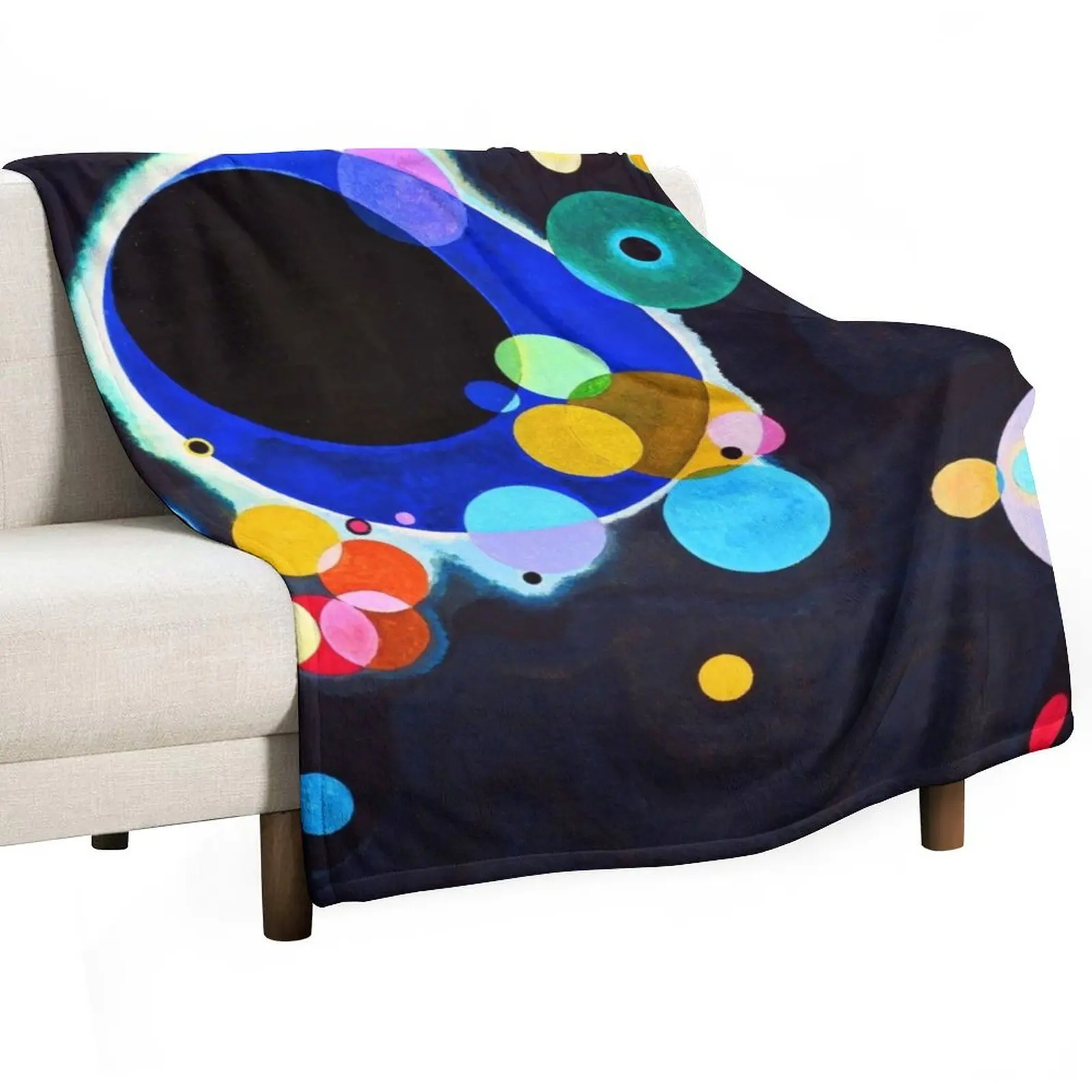 KANDINSKY HD - Several Circles 1926 Art Throw Blanket Baby Furry Blankets For Baby Sofa Quilt For Decorative Sofa Blankets