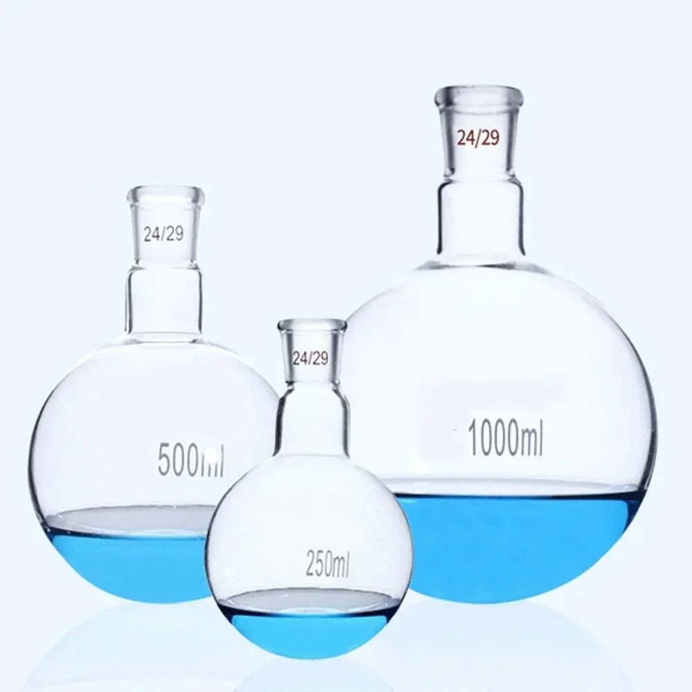 19/26 24/29 29/32 Standard Joint 100/250/500/1000/2000ml Boro. 3.3 Glass Flask Round Bottom Lab Glassware Chemical Experiment