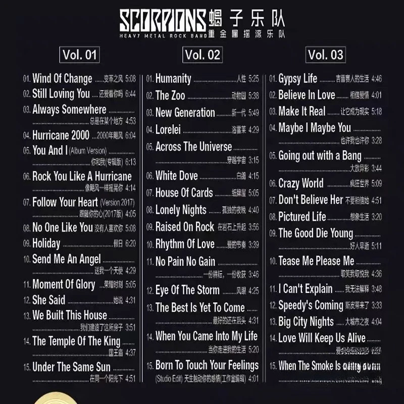 Vintage Heavy Metal Rock Music CD Set, Classic 80s Hard Rock Compilation, 3CD High Quality Audio