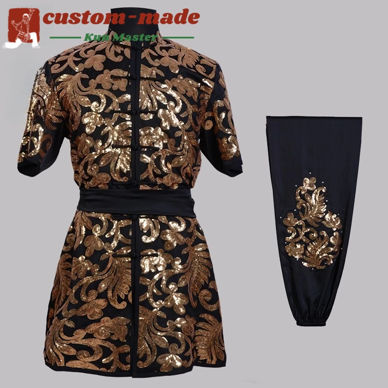 

Custom Martial Arts Uniform Kung Fu Suit with Dragon Embroidery Southern Fist Long Fist Reinforced for KungFu Forms Competition