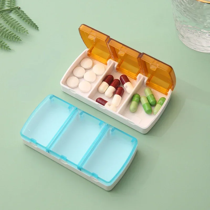 New 3 Grids Mini Organizer Case Pill Box Travel Tablet Holder Container Medicine Drug Storage Box Tablet Pill Organizer Case Hot