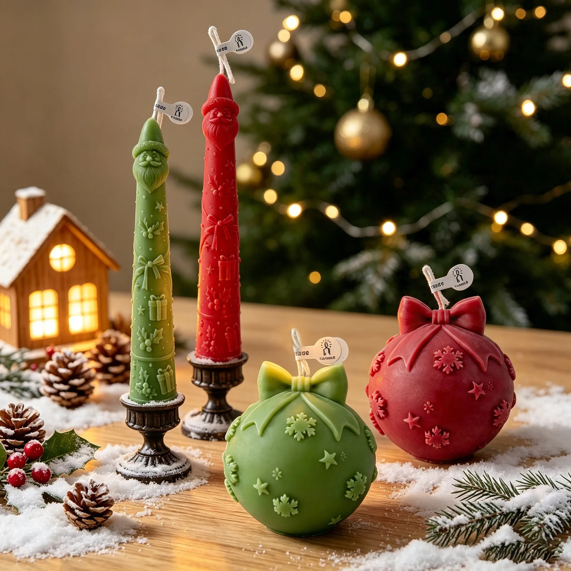Christmas Ball Bow Tie Silicon - огляд і ціна Xmas Candle Making