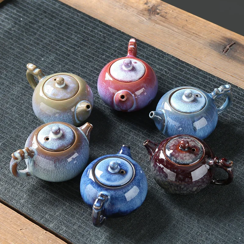 Ceramic Teapots Tea Set Retro Japanese Style 250ml Porcelain Kung Fu Tea Pot Handmade Single Heated Pots Teaware Gift 2025 New