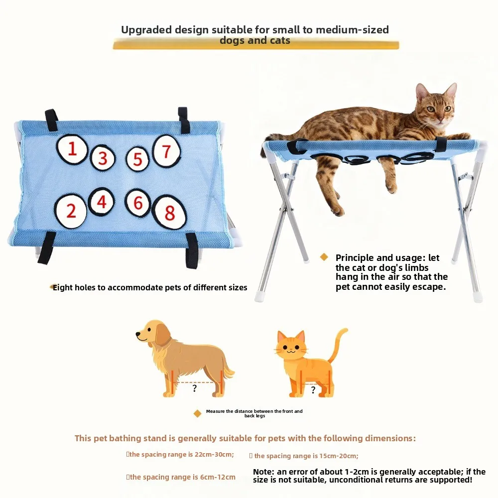 

Гамак для груминга животных с защитой от царапин, регулируемая опорная рама, станция для фиксации питомца, прочный съемный держатель для стрижки когтей щенков