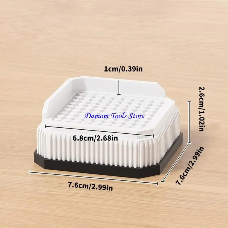 57BE Plastic Risers Easy Installation Pack of 4 Furniture Risers for Adjusting Sofa