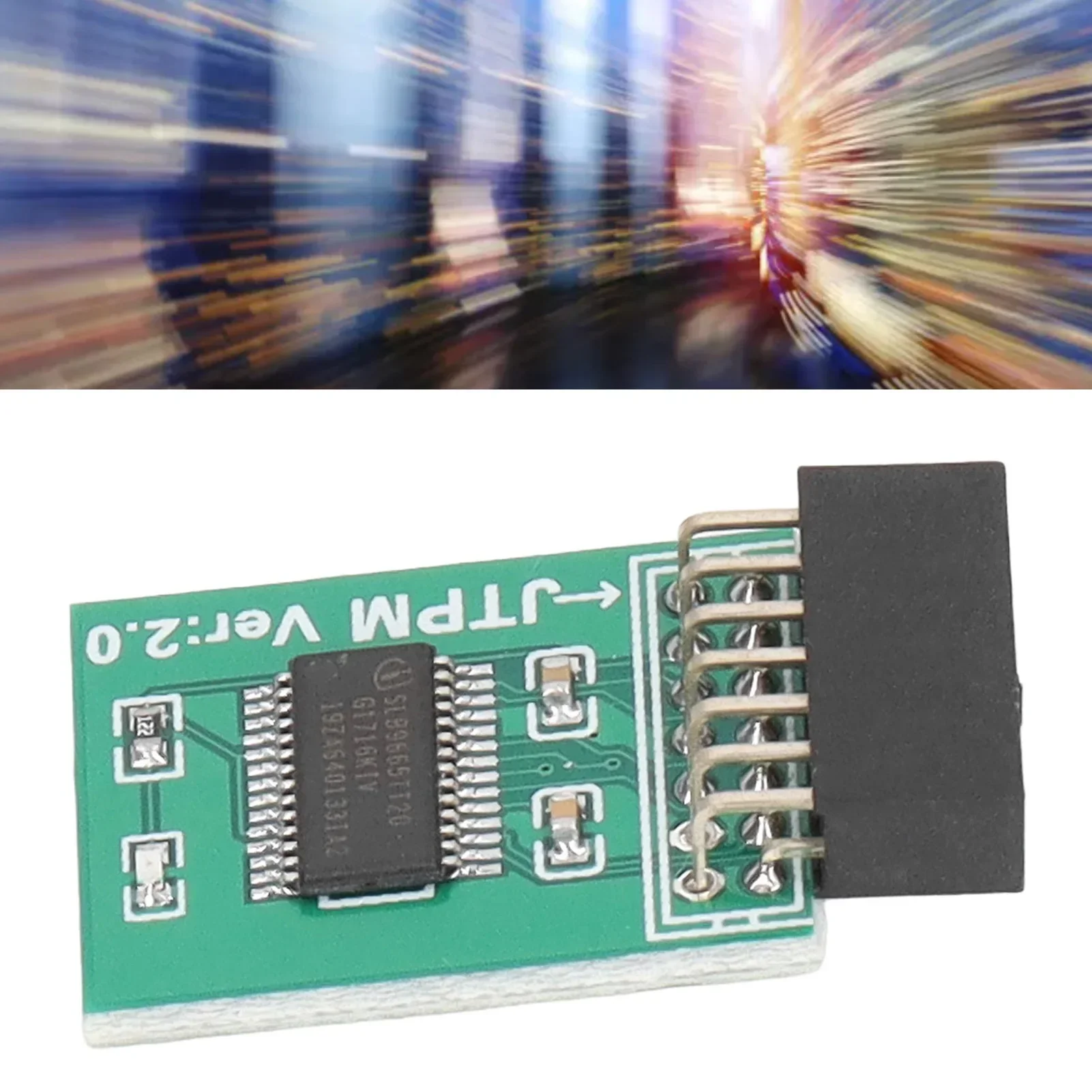 14 Pin LPC Interface TPM Module Board For MSI TPM 2.0 Module Strong Encryption for Win11 Green for MSI TPM2.0 Module TPM Module image 3