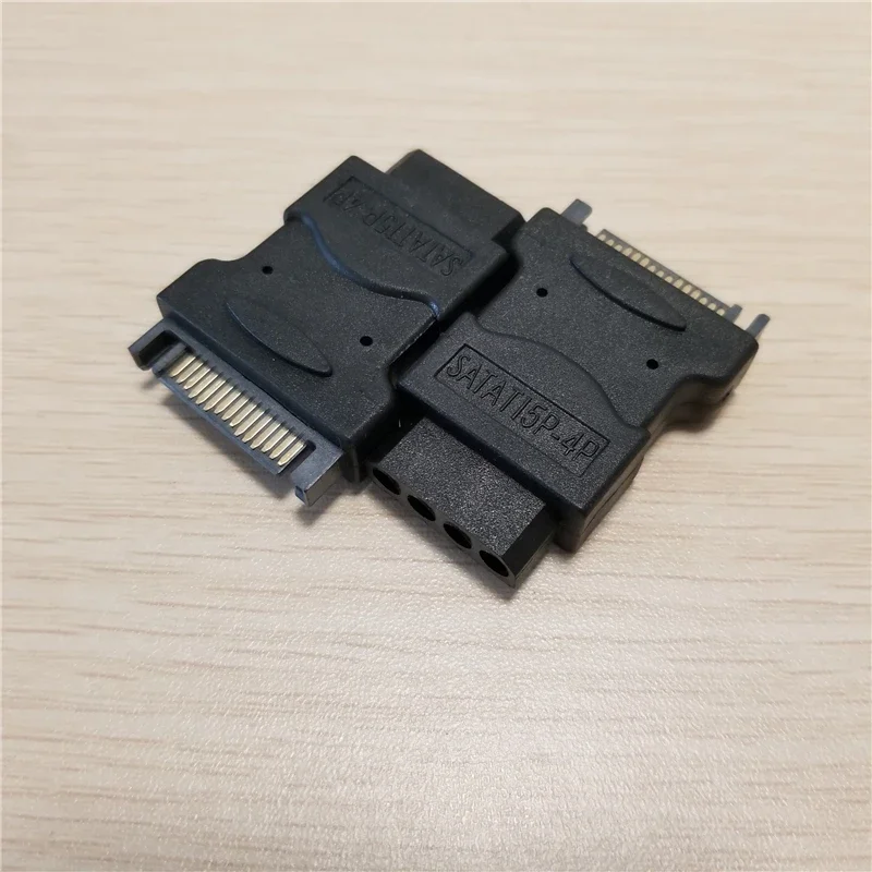 SATA 15P 15pin Male to IDE ATX 4pin Female power convertor adapter connector