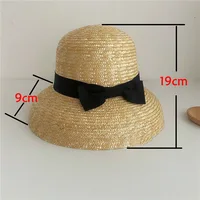 Handmade Women Cloche Hat Natural Wide Brim Summer Hats Ribbon Bow Ladies Fine Straw Fedoras Kentucky Derby UV Beach Hat Outdoor - Image 3