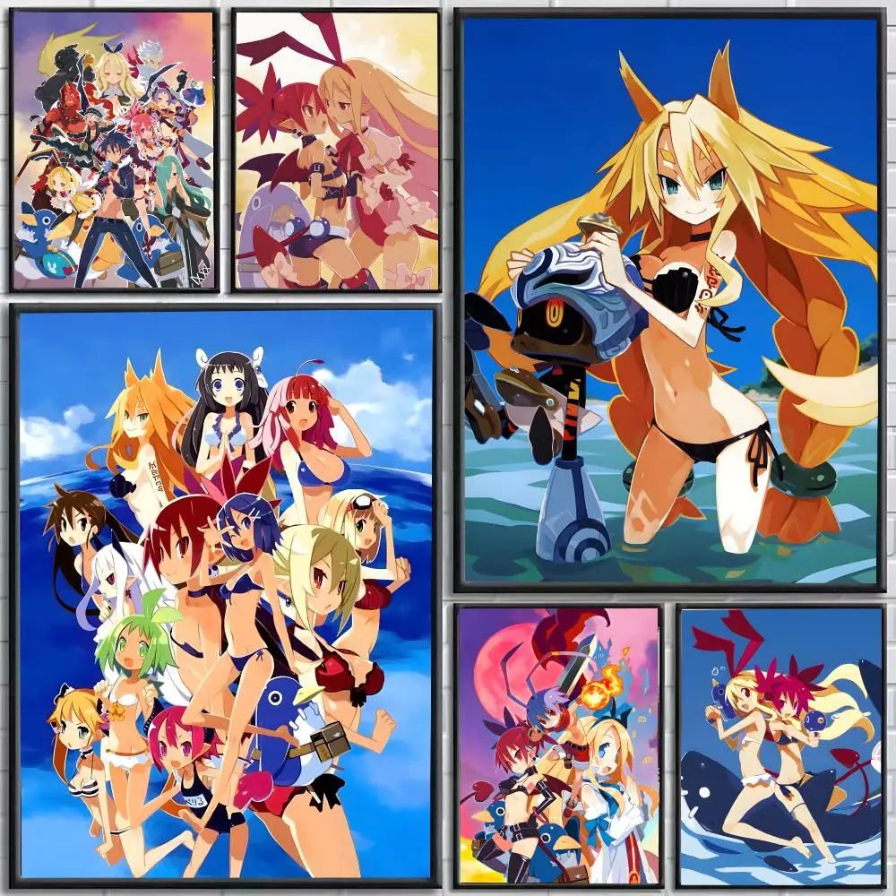 The Witch and the Hundred Knight Poster Self-Adhesive HD Mural Wall Decals, Living Room Bedroom Home Decor Gift