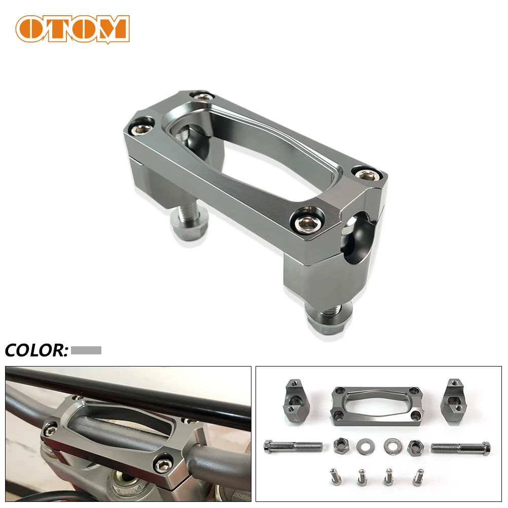 

OTOM Motorcycle Accessories CNC Aluminum Handlebar Riser Bar Mount Handle Clamp-Integrated Gland For YAMAHA YZ250F YZ250FX YZ450