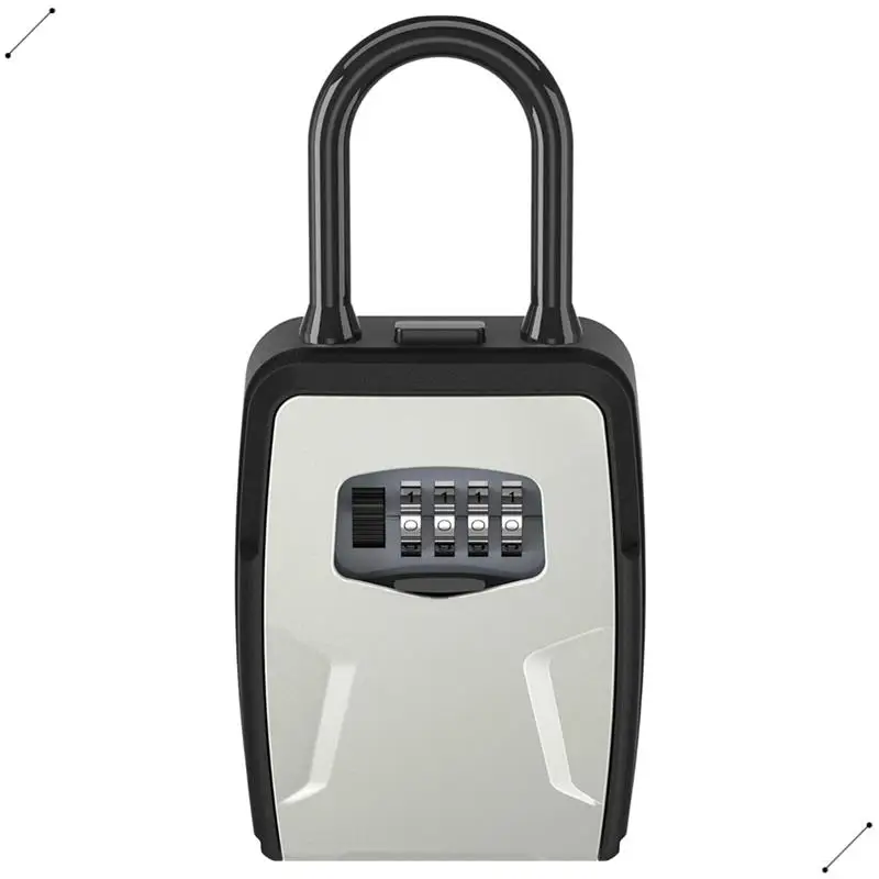 Key Safe Box Wall Mounted Key Lock Safe Box 4 Digit Combination Key Box Code Key Security Box Key Safe Storage Box