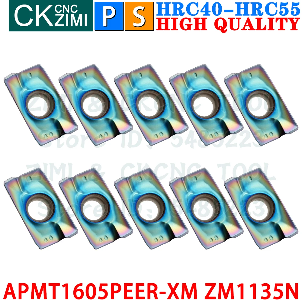 APMT1605PEER-XM ZM1135N APMT 1605 PEER XM ZM1135N Inserto in metallo duro Fresatura di spallamenti Utensili per inserti APMT 1605PEER APMT 1605 APMT1605 BAP400R 400R Tornio CNC indexabile Utensile da taglio