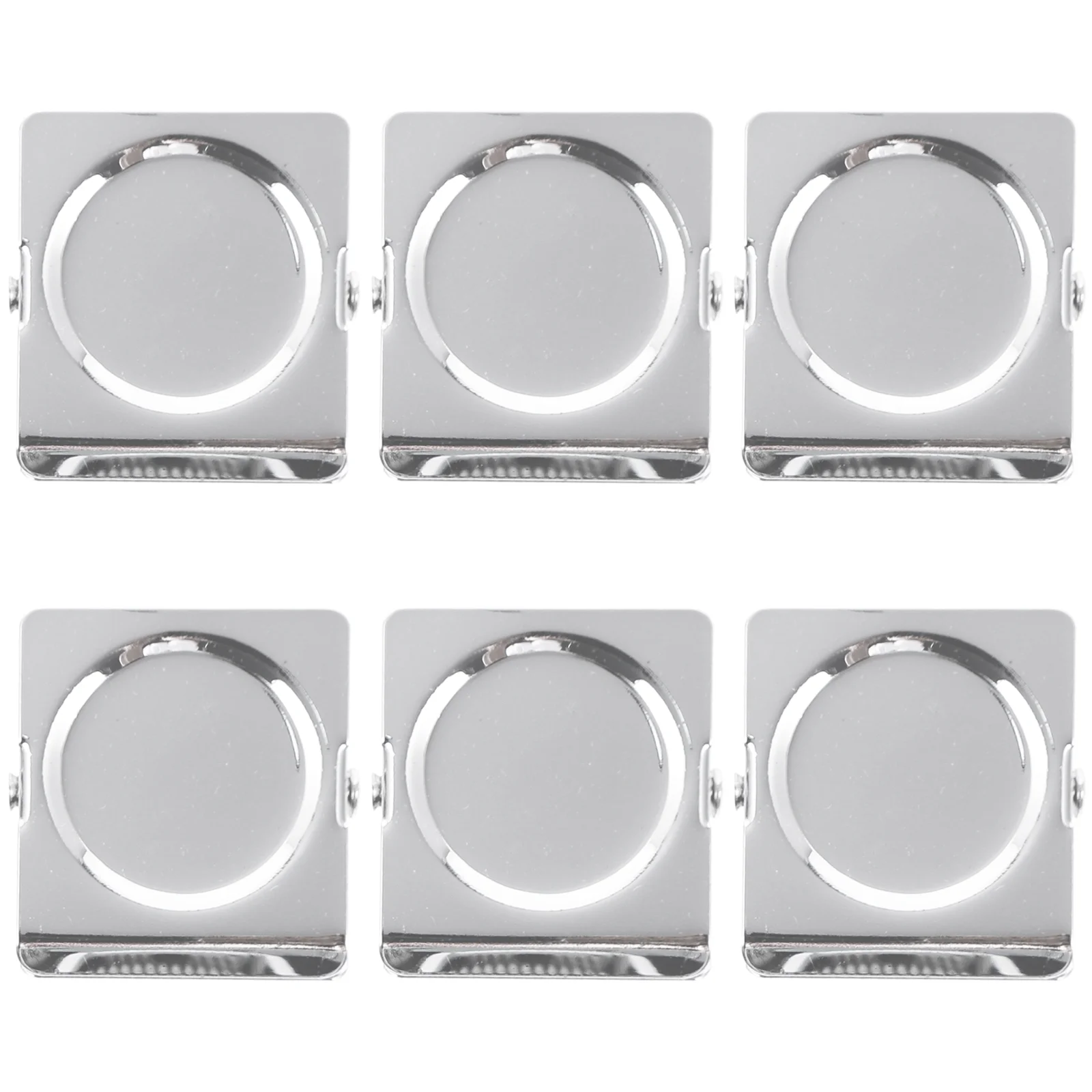 6 Pcs Magnet Clip Refrigerator Portable Magnetic Whiteboard Memo Note Metal Small for Room