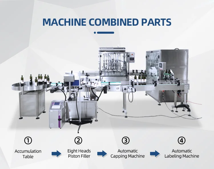 100 to 1000ml 8 Heads Filler Automatic Cream Paste Liquid Bottle Filling Machine for Cosmetic Shampoo Cream