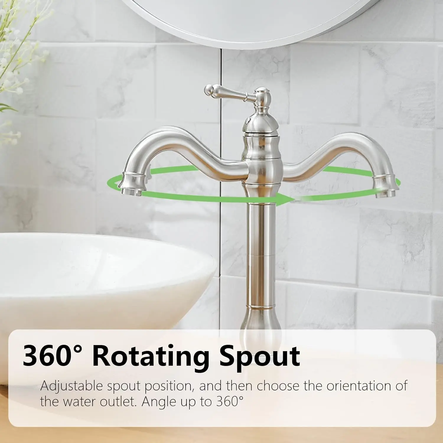 Bathroom Faucet Hot Cold Water Sink Mixer Tap Brass Basin Faucets Single Hole Deck Mounted Tap Single Handle Farmhouse