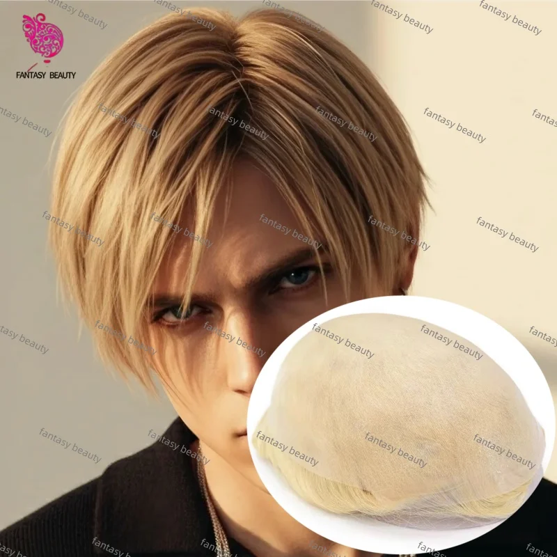 

Самый дешевый мужской парик светло-русый # 613 # 22R # 20, система человеческих волос, мужской черный, серый, коричневый протез Vloop, прочные мужские парики из тонкой кожи