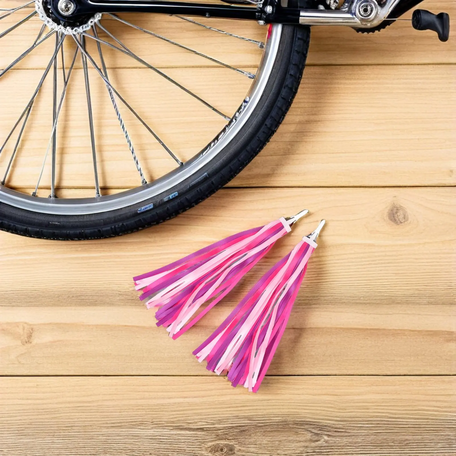 

24Pcs Bike Handlebar Streamers for Kids Vibrant Tassel Ribbons Universal Fit Easy Install Cycling Decoration Gift
