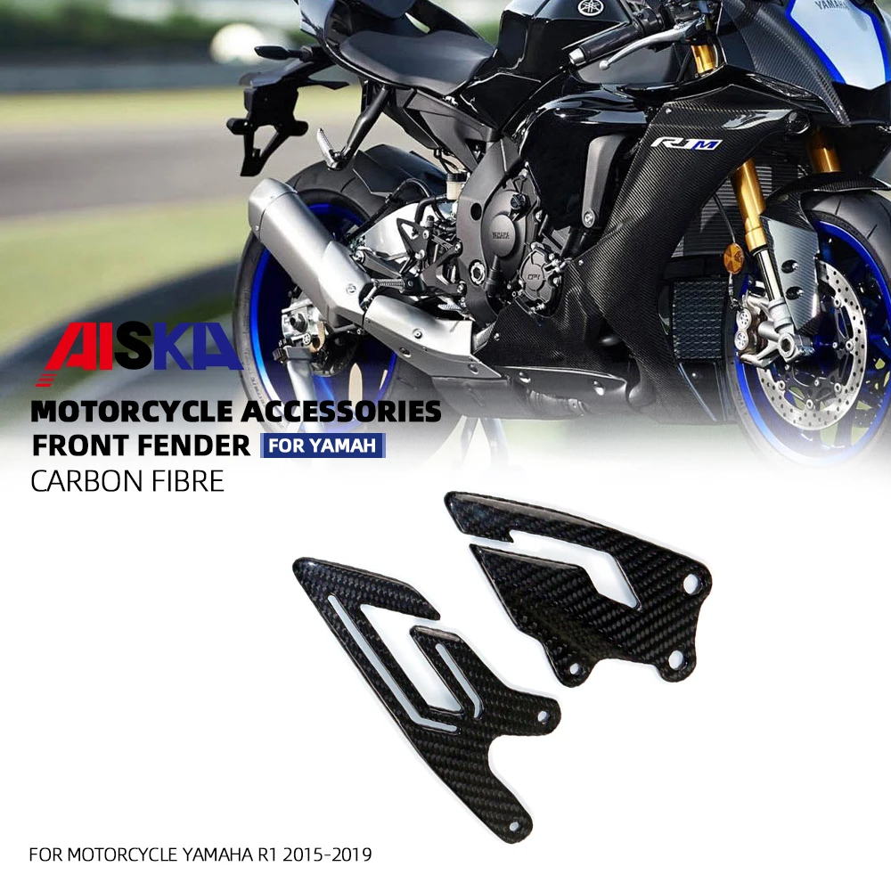 

Motorcycle 3K Carbon Fiber Rearset Heel Guard Plates Covers Protector For YAMAHA R1 R1M 2015 2016 2017 2018 2019 2020