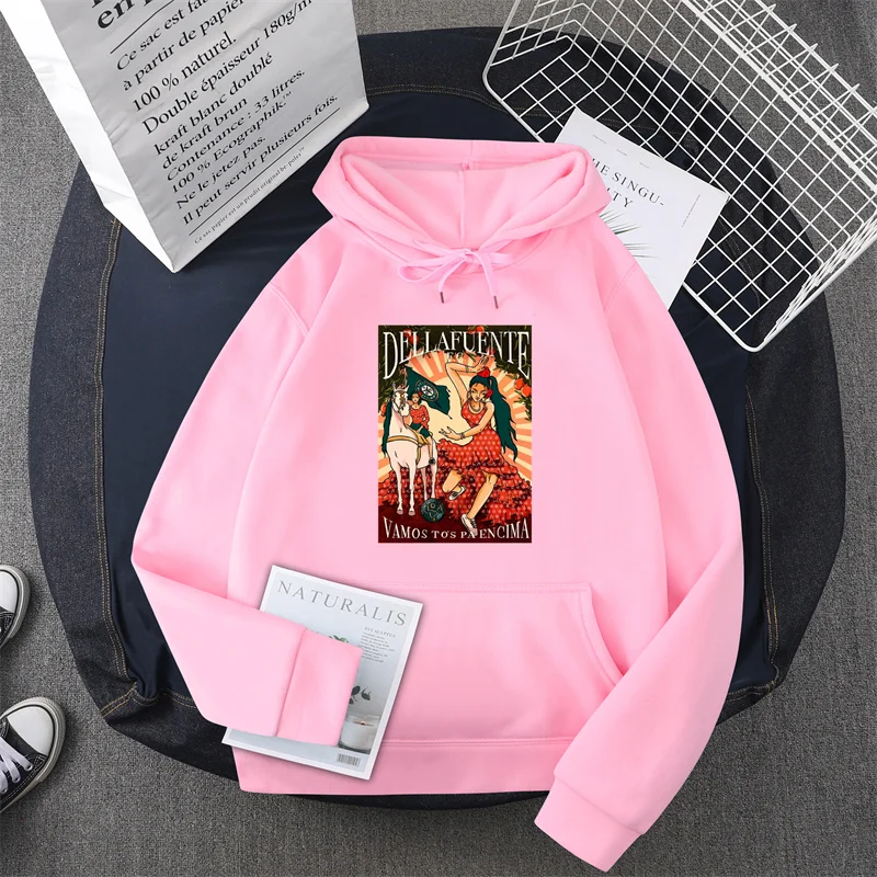 Dellafuente Fc hoodie Rap Tshirts Mens  hoodie Male Cartoon Tops Kawaii Clothes Unisex Fashion Clothing