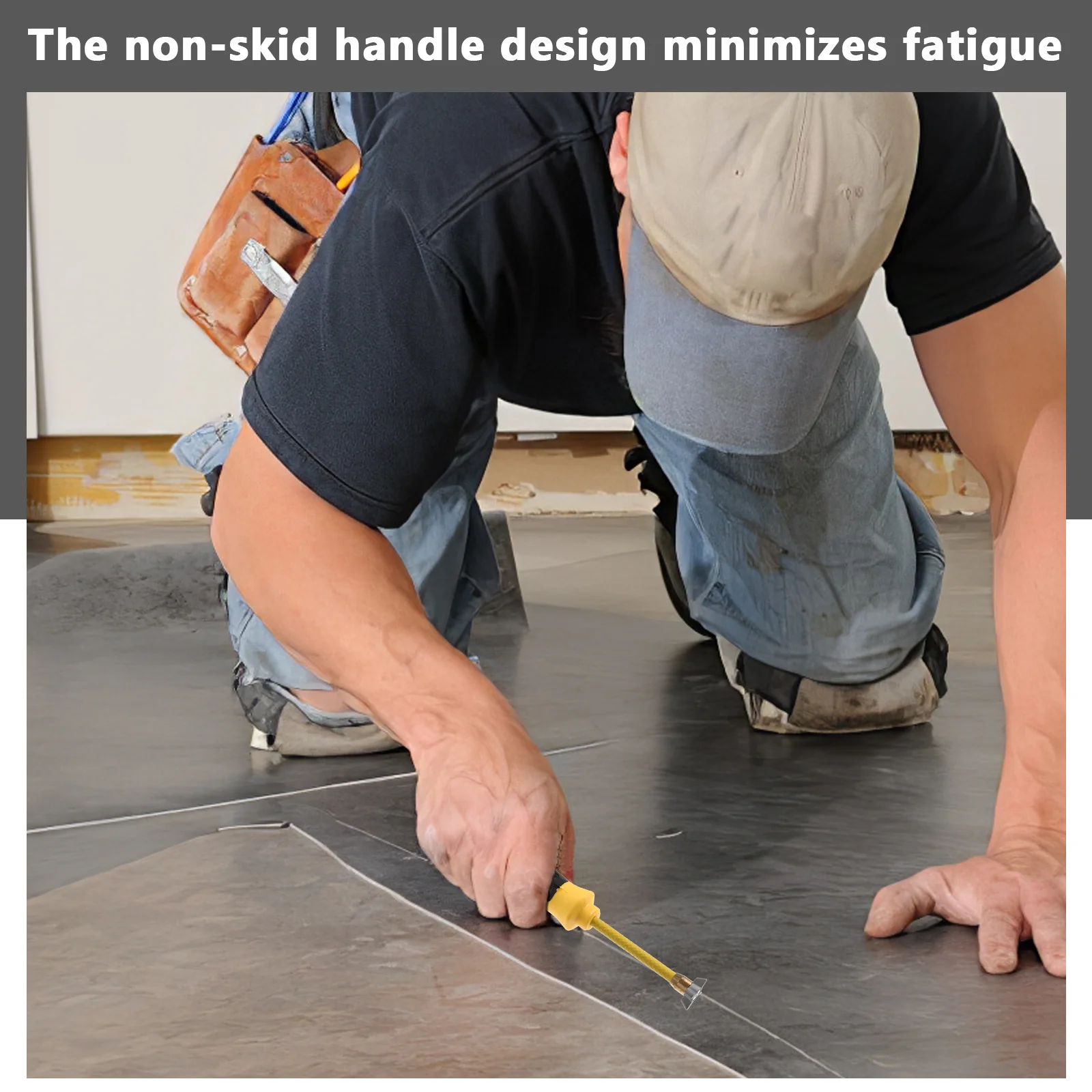 قطعة واحدة من أداة تنظيف الجص الاحترافية، جودة بناء قوية لإزالة الجص اللاصق بدون جهد، قبضة مريحة بدون خياطة