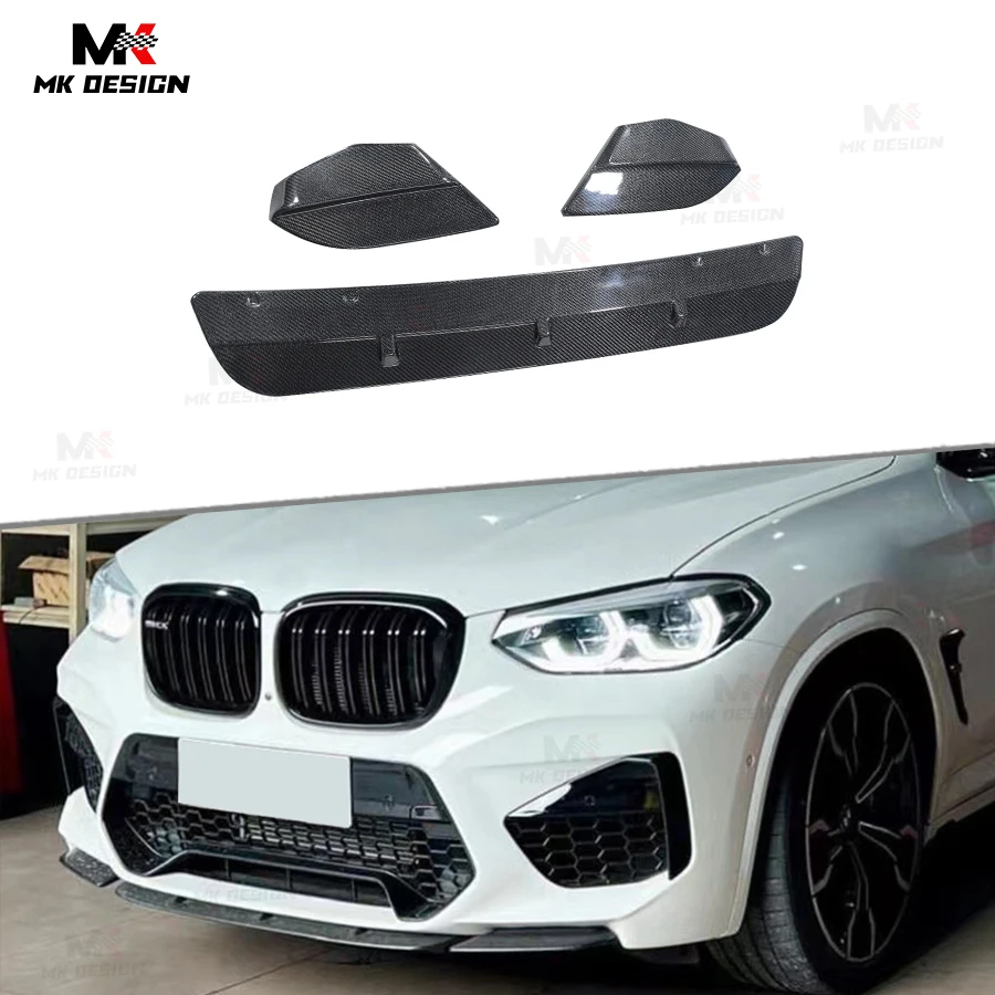 

Carbon Fiber Front Bumper Lip Chin Spoiler for BMW X3M X4M F97 F98 2019-2021 Front Lip Splitters Car Accessories