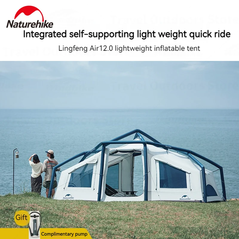 

Naturehike Air 12.0 Outdoor Ultralight Inflatable Tent for 2-4 people PU2000mm Waterproof Travel Tent Camping Equipment UPF50+