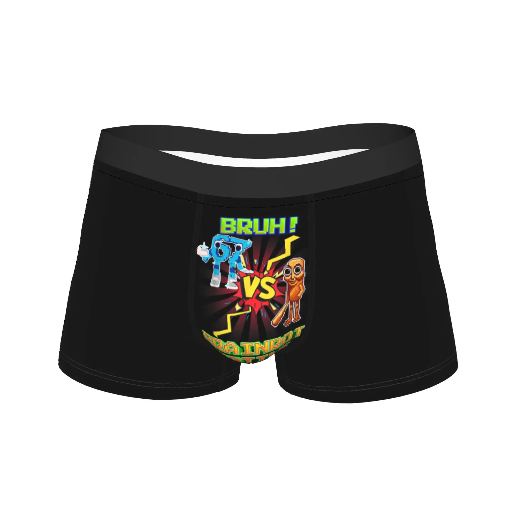 

Мужское нижнее белье Bruh 67 vs Tung Tung Sahur Italian Brainrot Meme, популярные трусы-боксеры, шорты, мужские мягкие трусы M-XXL