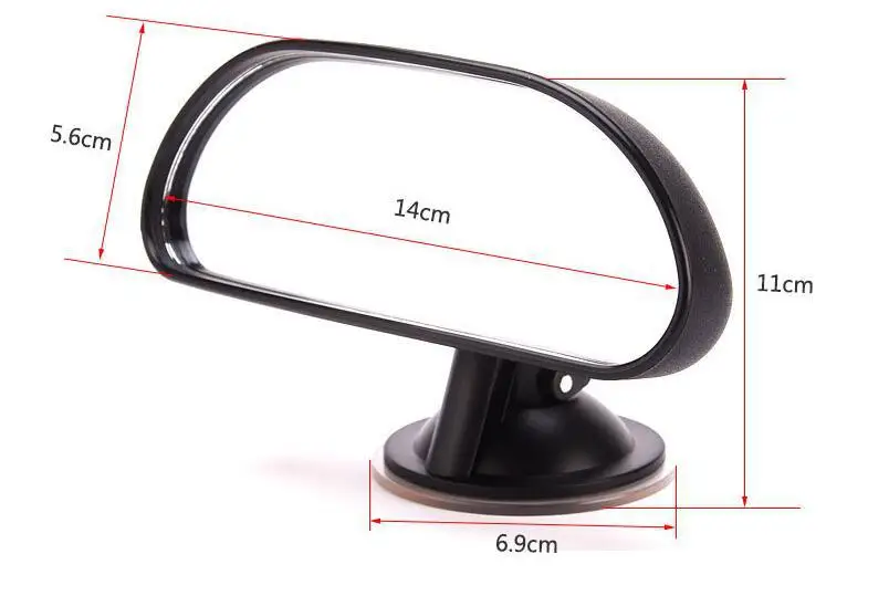 Car Observation Rearview Mirror Car Rearview Mirror Child Baby Rear Seat Reflective Mirror with Sucker Curved Mirror