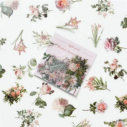 40Pcs/Bag Plant Nature Flower Decorative PVC Sticker For Epoxy Resin Crafts Fillers Material DIY Epoxy Resin Molds Book Decor