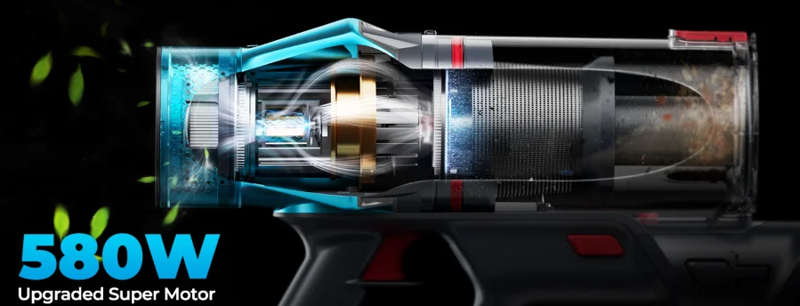 مكنسة كهربائية X7A 2 في 1 محمولة ولاصقة لاسلكية، آلة تنظيف منزلية قوية وهادئة #4