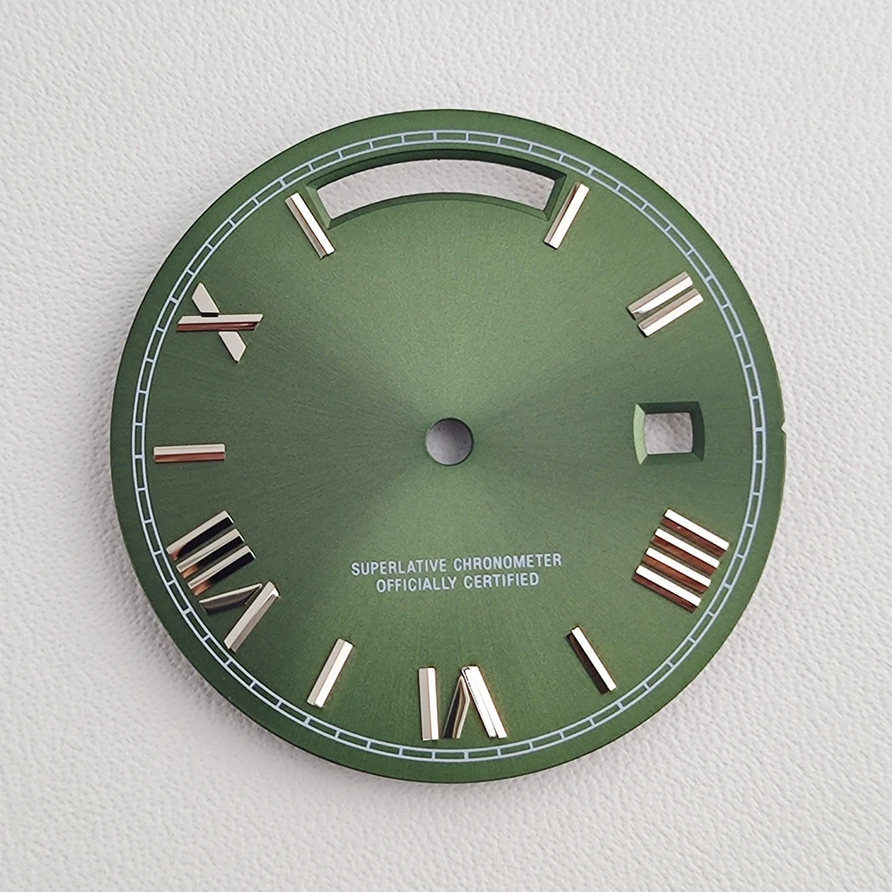 Miyota 8285 ダイヤル 31 ミリメートル時計ダイヤルローマダイヤルグリーン発光ダイヤルフィット Miyota 8285 ムーブメント時計アクセサリー