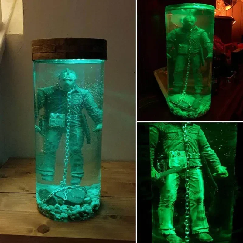 Jason Voorhees Collector Water Lamp Black Friday Series Horror Souvenirs Home Decoration Horror Gifts Souvenir Halloween Decor