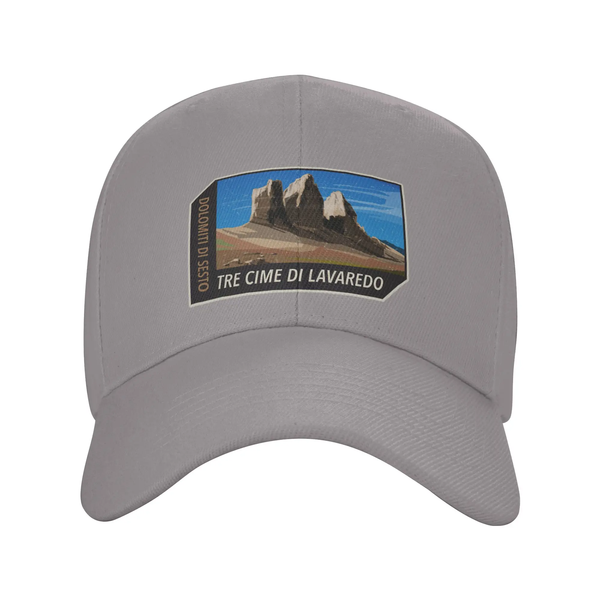 Hot Sale Tre Cime di Lavaredo  Italia Baseball Cap  Sweat Wicking Snapback Cap  Mountain Climbing Snapback Cap