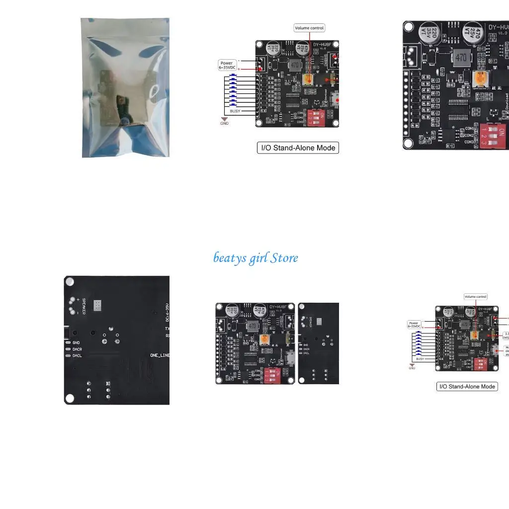 

C7AB HV8F 12V/24V Модуль воспроизведения голоса улучшает устройства с голосовыми функциями
