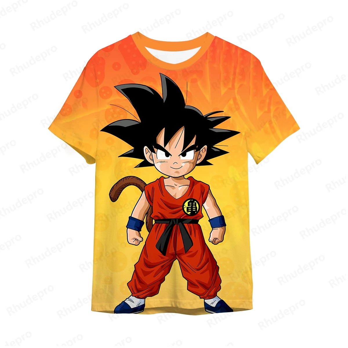 Camiseta Goku masculina, Dragonball Z, roupa de anime, estilo Harajuku, Super Saiya, blusa infantil, Hip Hop Trend, Y2k, 100-5XL, moda