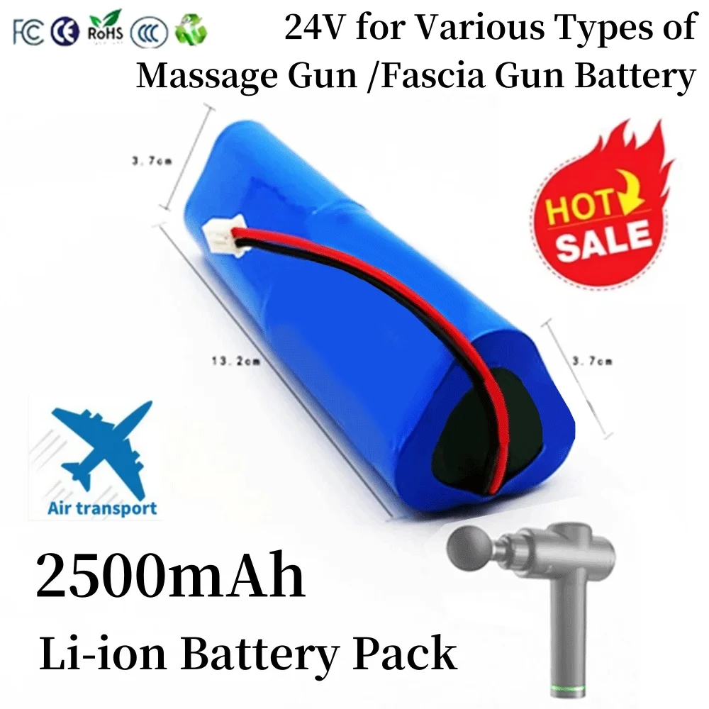 New 24V 2500mAh Li-ion Rechargeable Battery Pack for Phoenix A1 Massage Gun,Fascia Gun