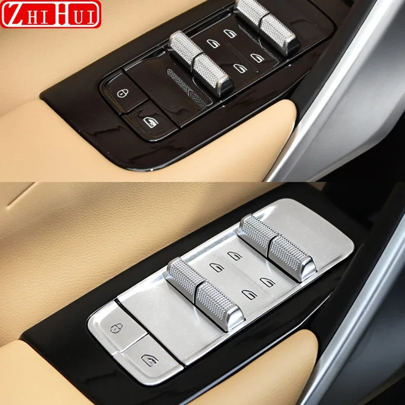 For Geely Atlas 2nd Gen Starray 2024 Car One Click Start Gear Shift Decoration Ignition Button Protection Cover Auto Accessories