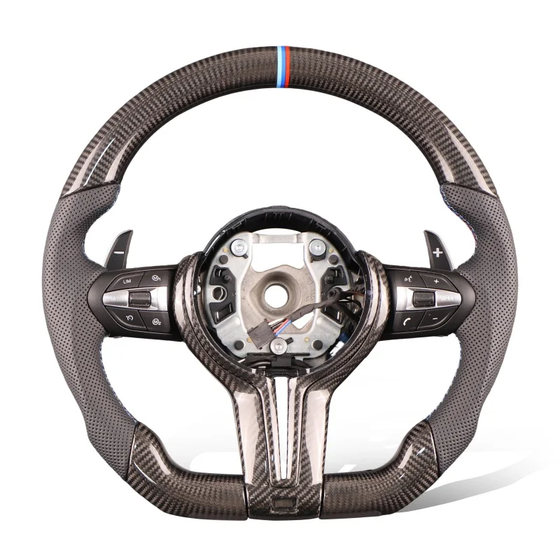 

Real Carbon Fiber Steering Wheel for BMW F10 F12 F15 F16 F22 F30 F48 F80 F82 E81 E83 E90 E92 X3m X4 X6