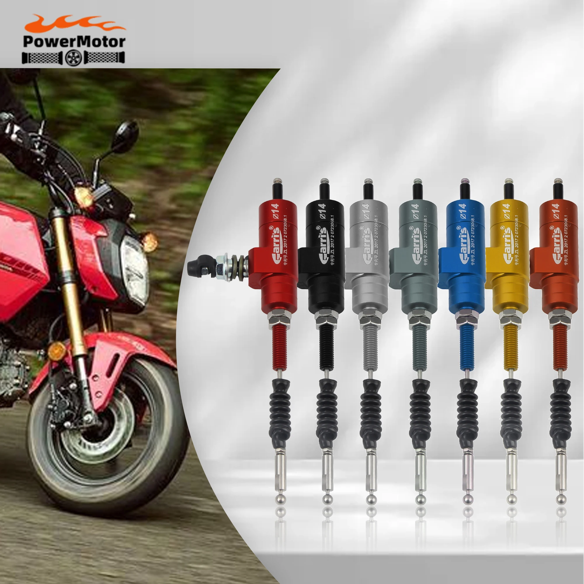 

Universal Motorcycle 14 x 15mm Aluminum Hydraulic Clutch Master Cylinder Rod Brake Pump For Honda Yamaha Suzuki KTM Motocross