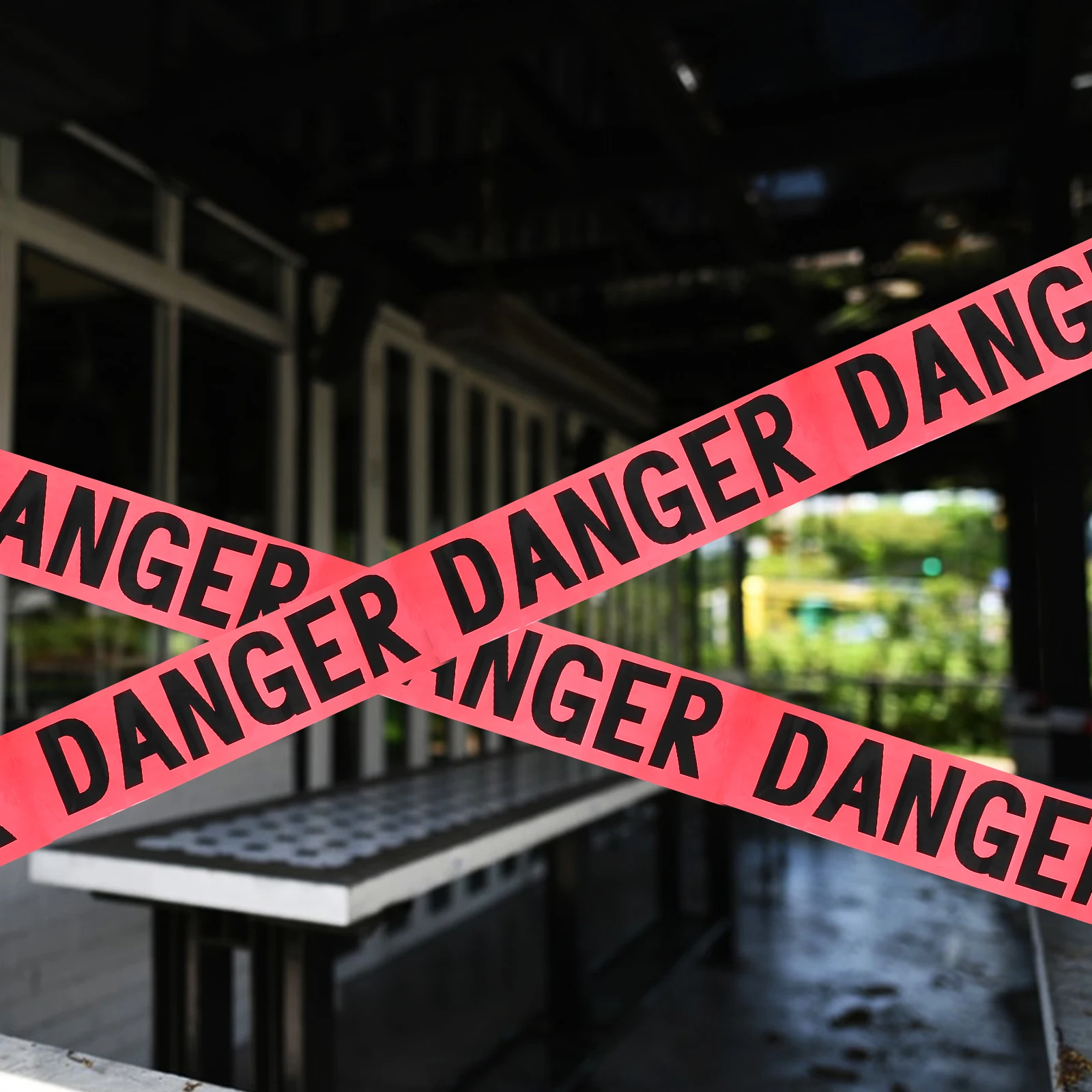 Danger Isolation Zone Crime Scene Safety Tape Red Warning Do Not Enter Stripe Caution Halloween Decoration Tapes