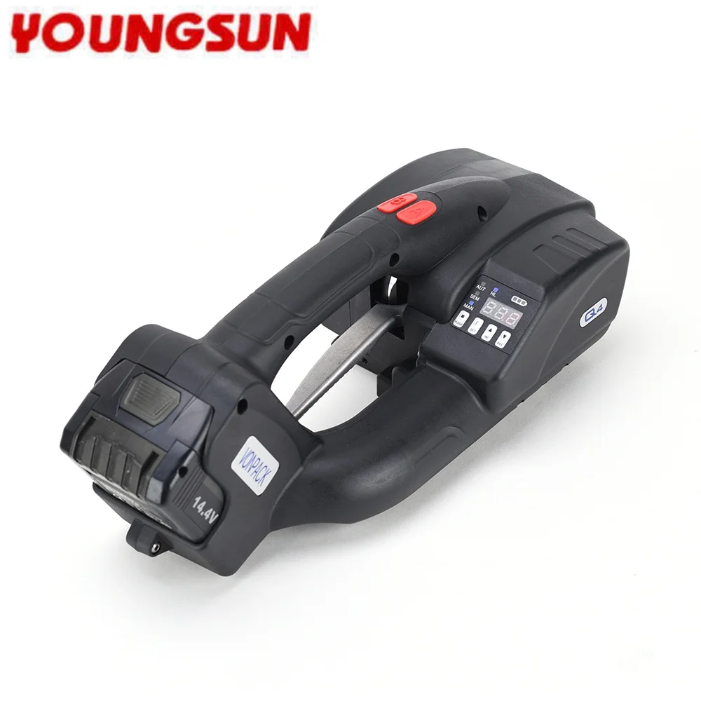 young sun Q4 Portable Semi-auto Manual Strapping Tool Hot Melt Plastics Wrapping Packer PP Strapping Tensioner Pallet Carton