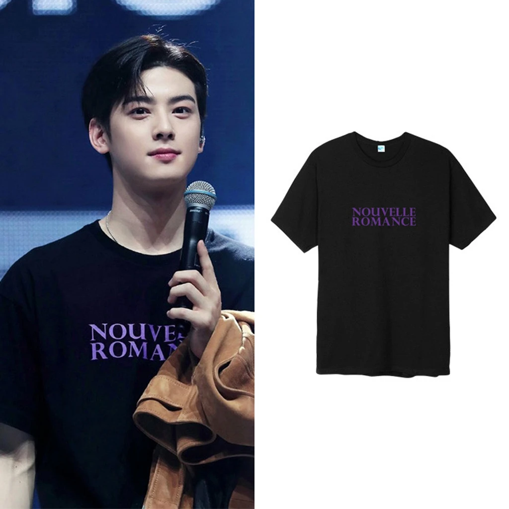 2026 Star Same T-shirt TOP PHOTO Printe TShirt Kpop Nouvelle romanceShirt Pullovers Women Korean Style summer Oversized Tshirt