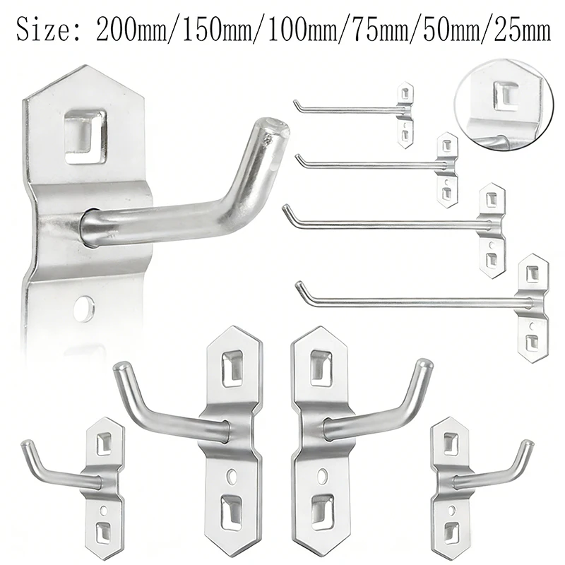 10/5/3/1 PCS Heavy Duty Metal Pegboard Hooks, Tool Hangers for Garage Storage, Wall Organizer Hooks for Kitchen Workshop DIY