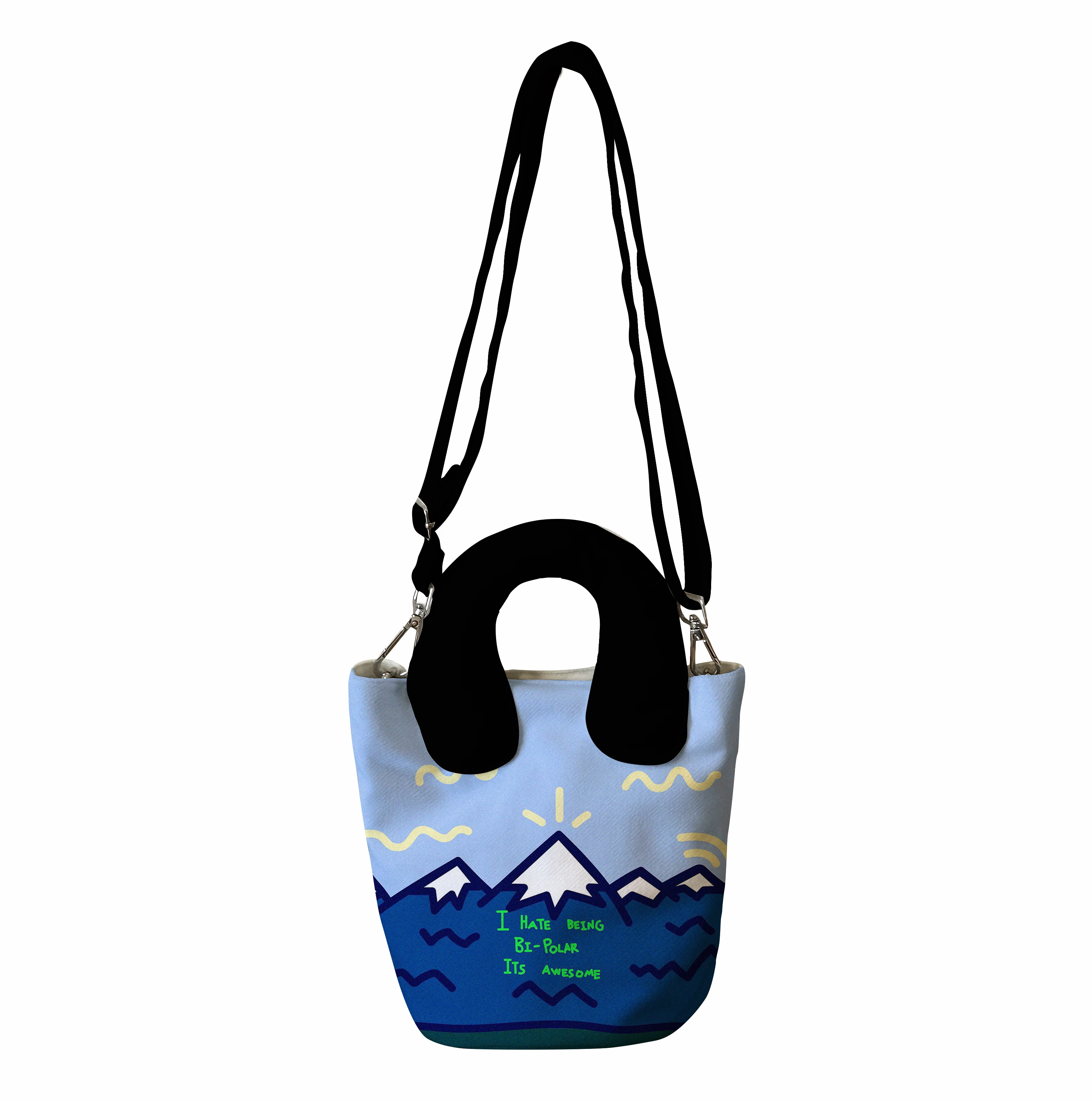 

2025 Human Made Unisex Animal Print Polar Bear Duck Tiger Canvas Eco Casual Durable Crossbody Tote Bag