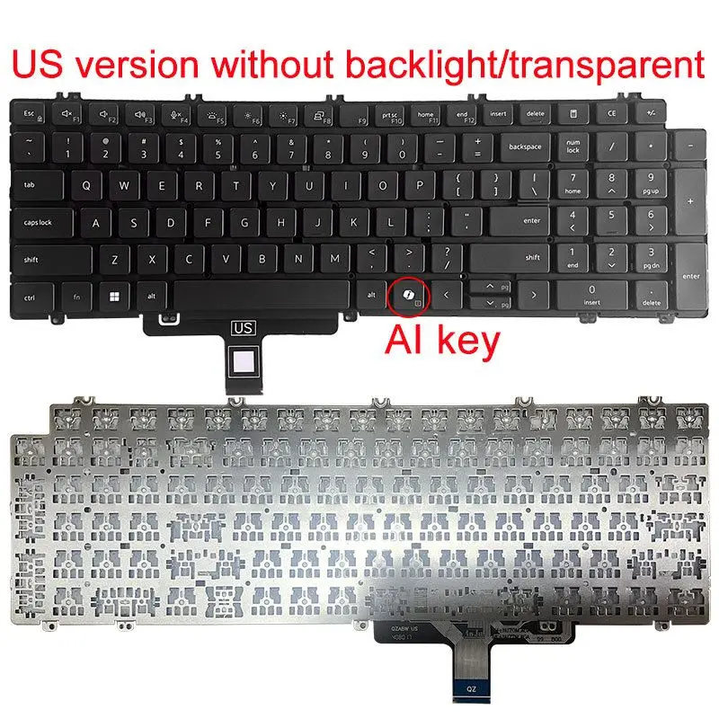 Nowa amerykańska klawiatura do DELL Latitude 5520 5521 5530 5531 Precision 3560 3561 P104F 3570 3571 3580 angielski laptop — zdjęcie produktu 6