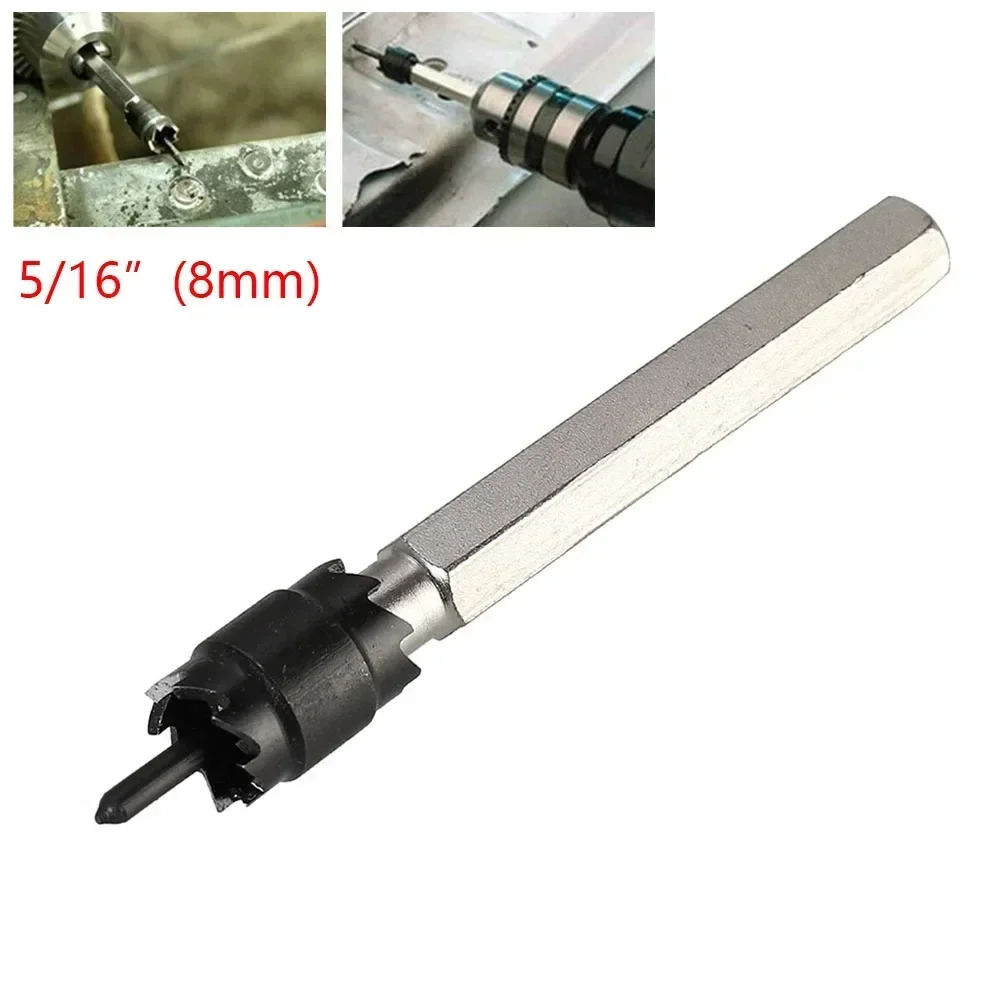 

Metal Point Drilling Spot Weld Drill Bit Stainless Metal Hole Drilling 5/16"(8mm) Center Drill Cutter Spot Drill