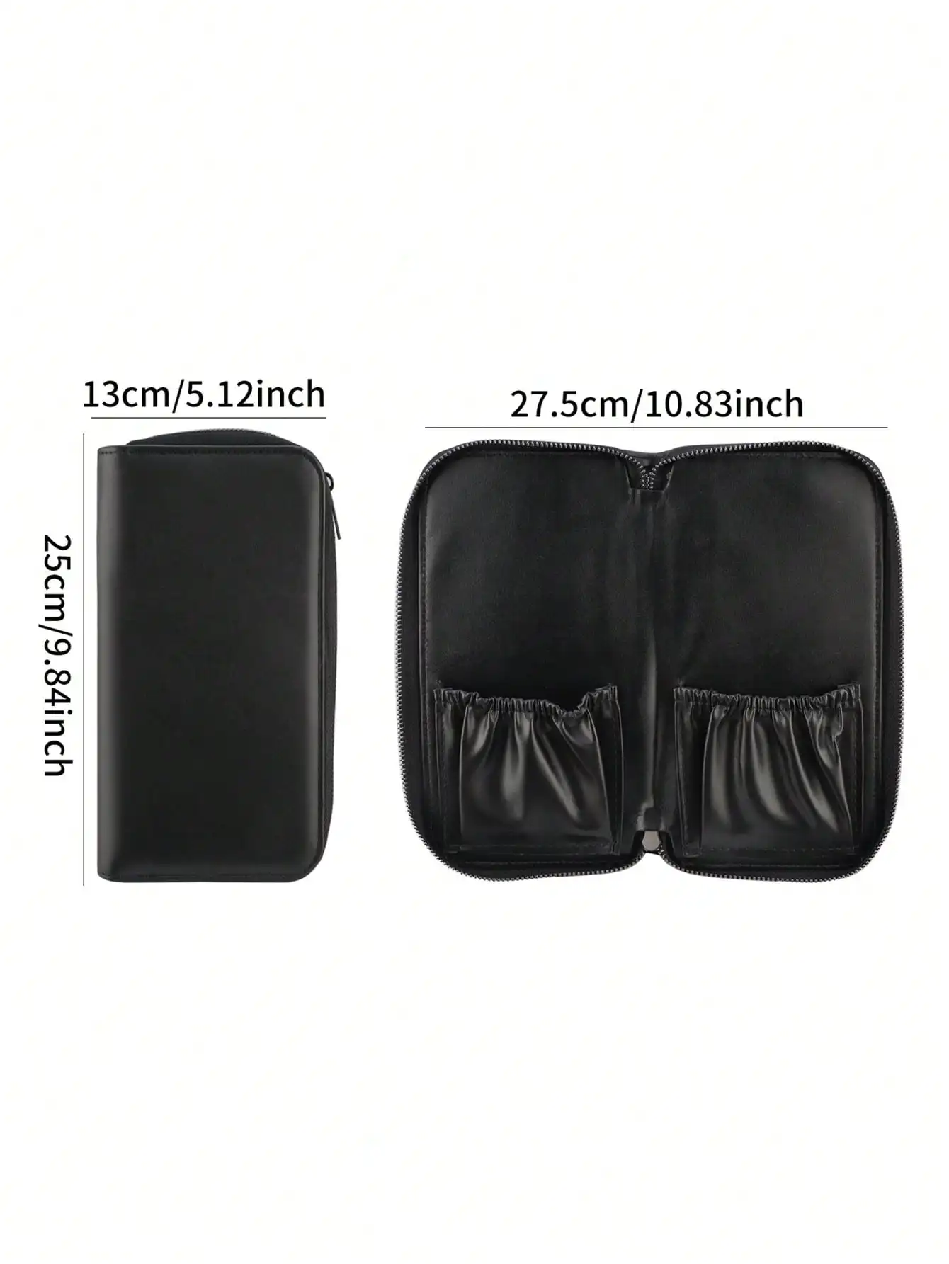 1 Makeup Brush Organizer, Upright Travel-Size Professional Makeup Bag for Makeup Artists—Brushes Not Included