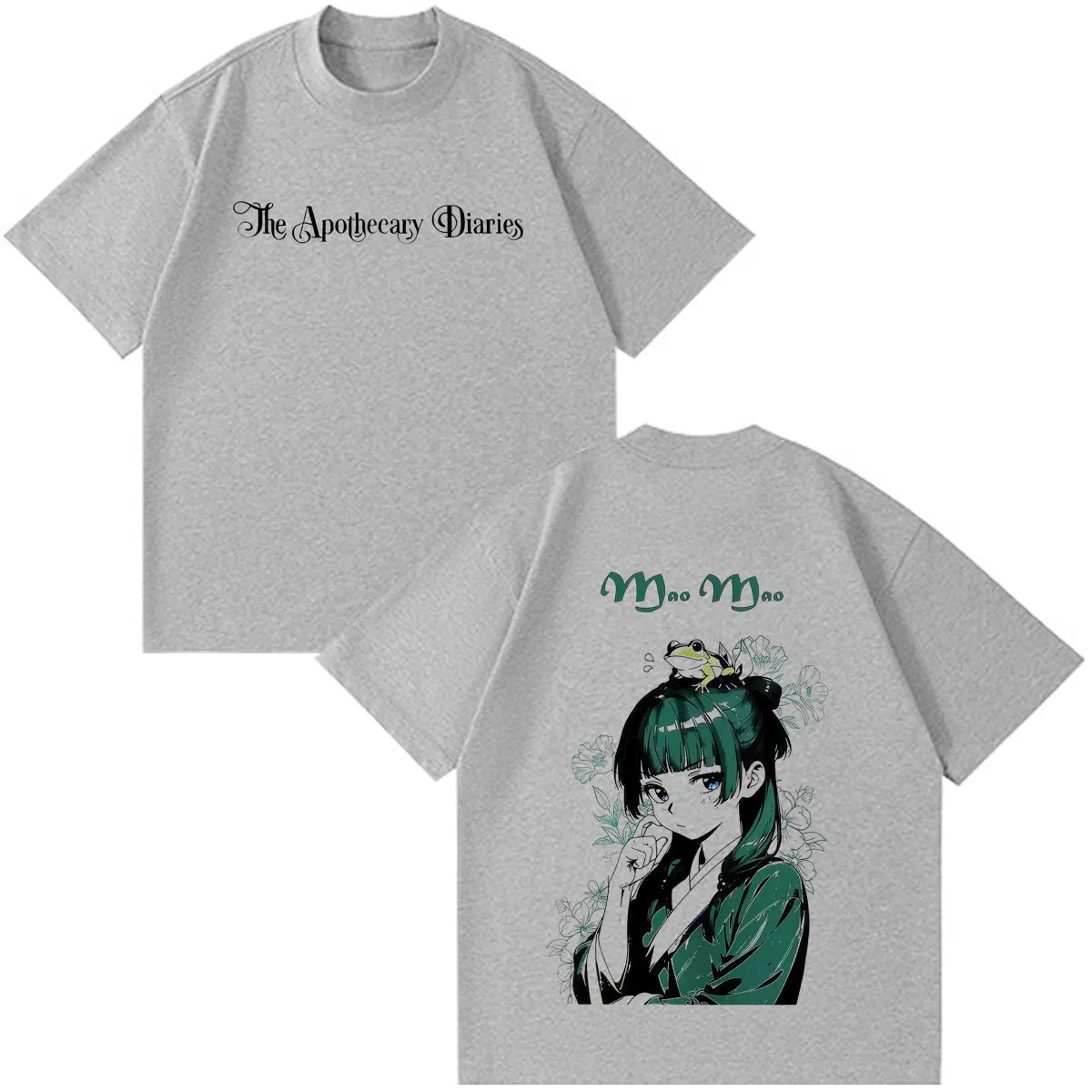 Anime The Apothecary Diaries Print T-Shirt Men Women Fashion Vintage T-shirt Short-sleeved Loose Cotton Harajuku Street T-shirts
