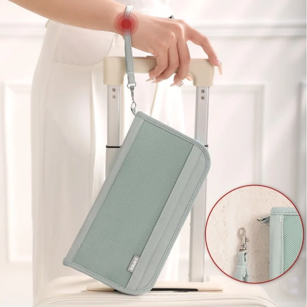 Многофункциональный держатель для карт, противоугонная сумка для хранения документов, деловая сумка для паспорта, большая вместительная защитная крышка, дорожный кошелек