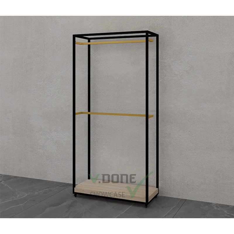 Customized. Guangzhou factory retail customized boutique wall mounted set clothing clothes racks display clothing store